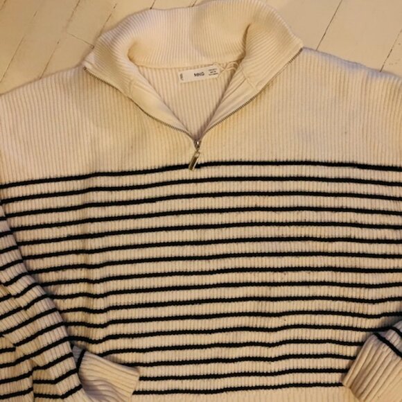 Mango MNG Womens 1/2 zip Sweater (Small) - Picture 3 of 4